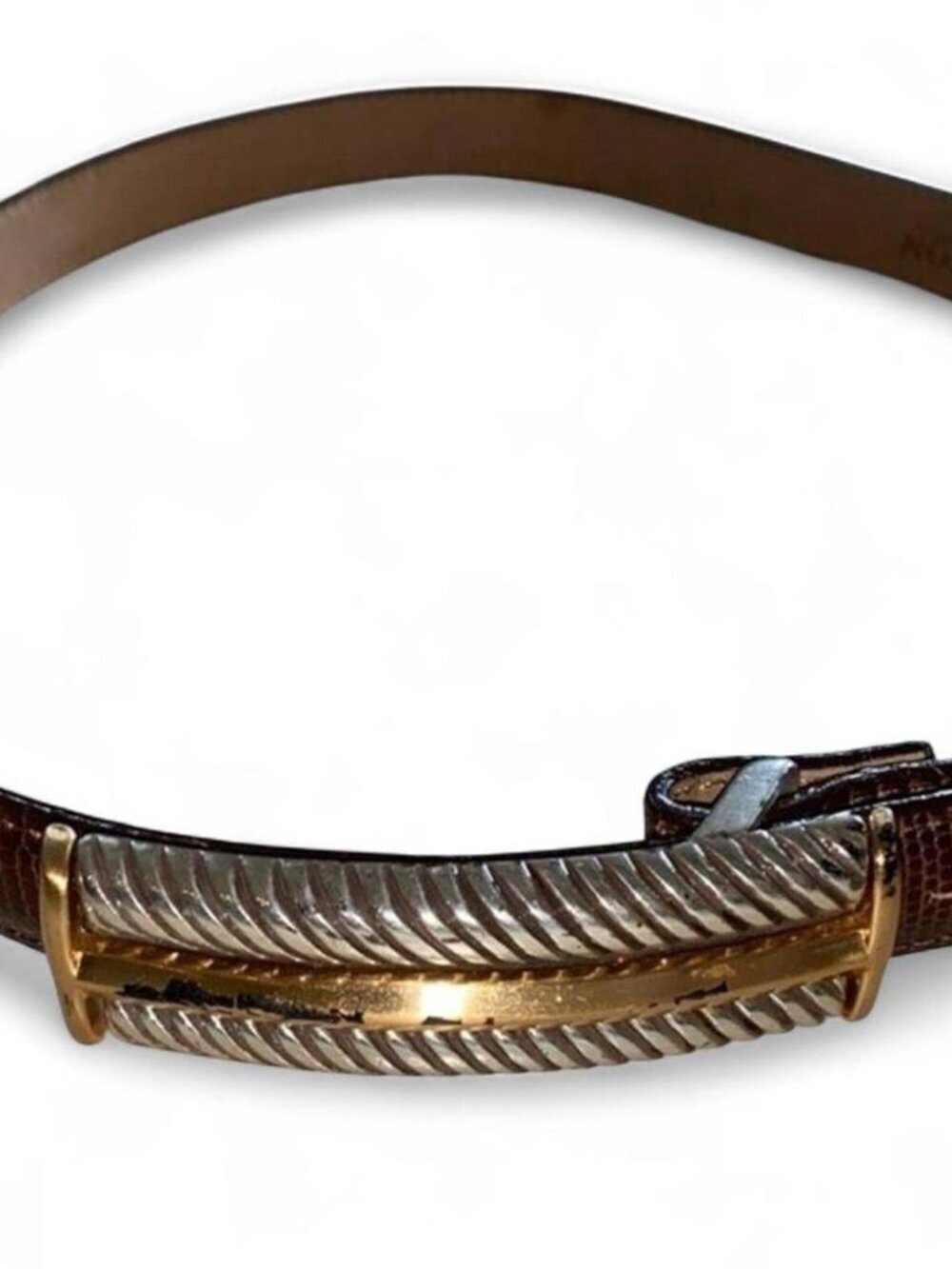 Brighton brown leather belt